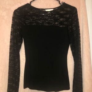 Long sleeve lace shirt!